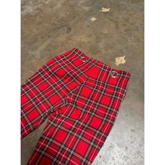 Miaou Pair of the “Morgan” Tartan Crop Flare Pants 25 - Picture 4 of 13